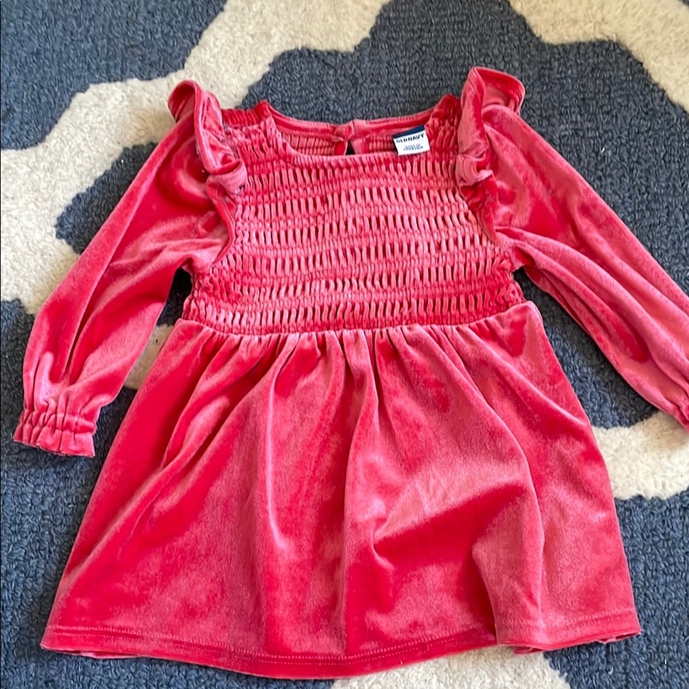 Pink Velvet Old navy 0-3 month, Long Sleeve Dress